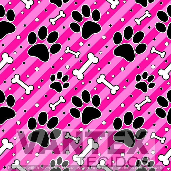 Tecido Microfibra Estampa Digital - Pe1(430) - pets, patas