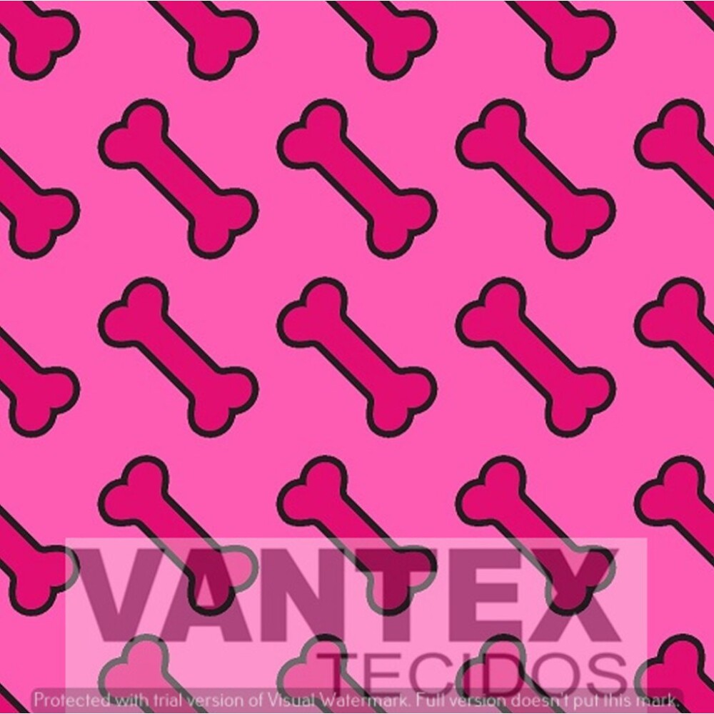Tecido Microfibra Estampa Digital - Pe2(141) - pets,ossos