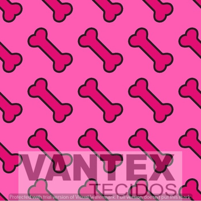 Tecido Microfibra Estampa Digital - Pe2(141) - pets,ossos