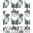 Tecido Microfibra Estampa Digital - Pe2(311) - pets, gatos