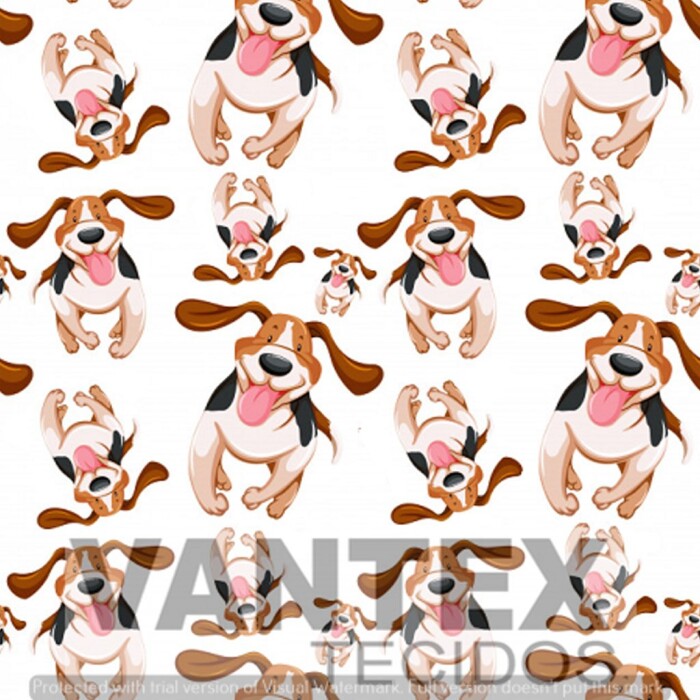 Tecido Gabardine Estampa Digital - Pe2(41) - pets, cachorros