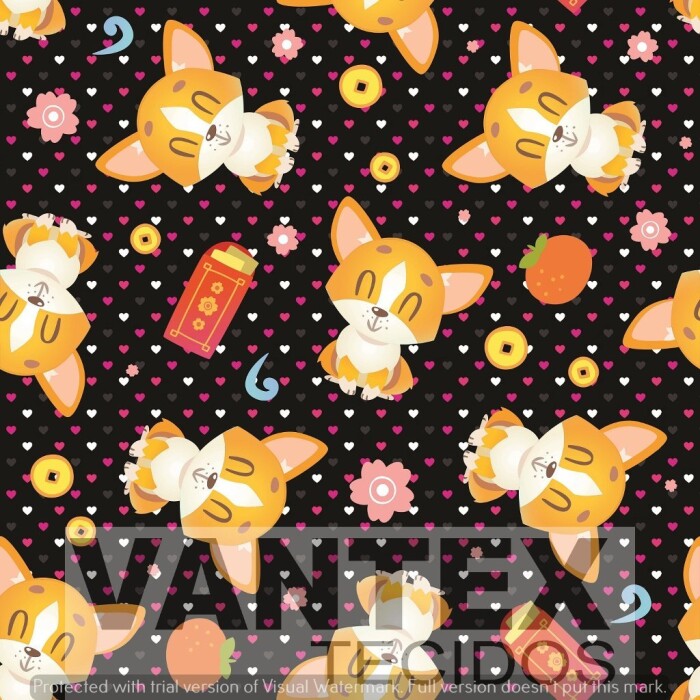 Tecido Gabardine Estampa Digital - Pe2(450) - pets, gatos