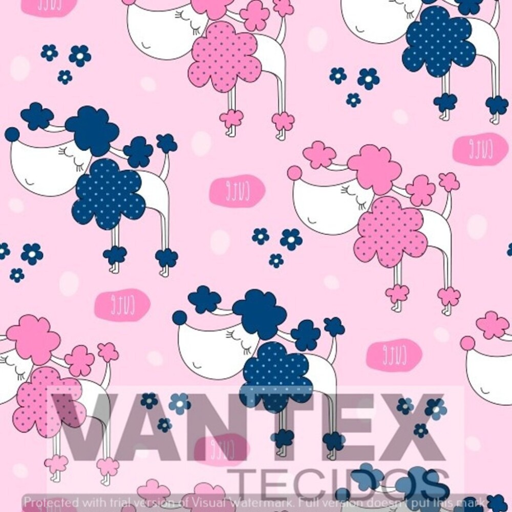 Tecido Microfibra Estampa Digital - Pe2(636) - pets, cachorros