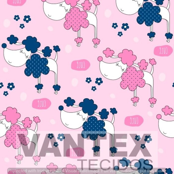 Tecido Gabardine Estampa Digital - Pe2(636) - pets, cachorros