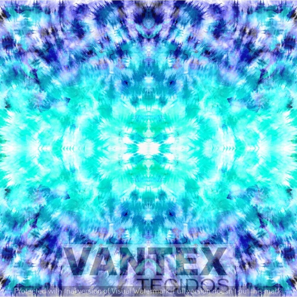 Tecido Microfibra Estampa Digital - Tie(84) - tie dye